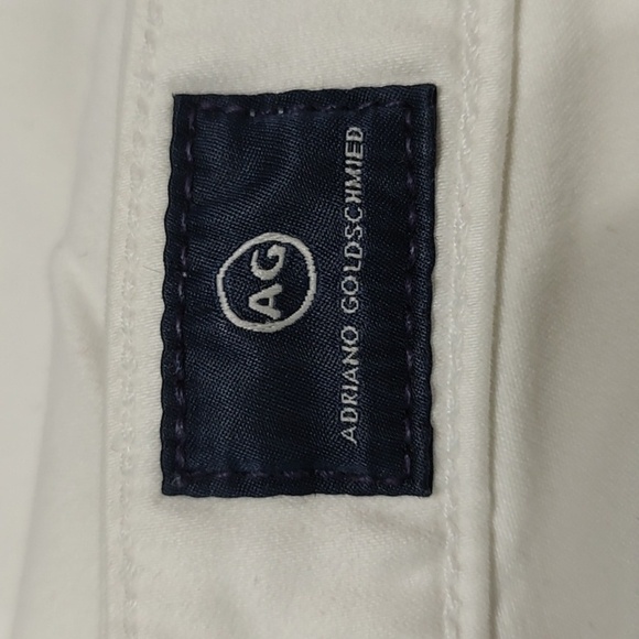 AG Adriano Goldschmied The Stilt Crop Cigarette Crop White Jeans Size 27 - Picture 5 of 7